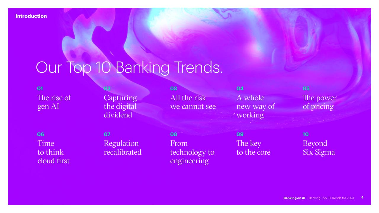 Text slide 4 from Banking On AI Banking Top 10 Trends For 2024 Accenture