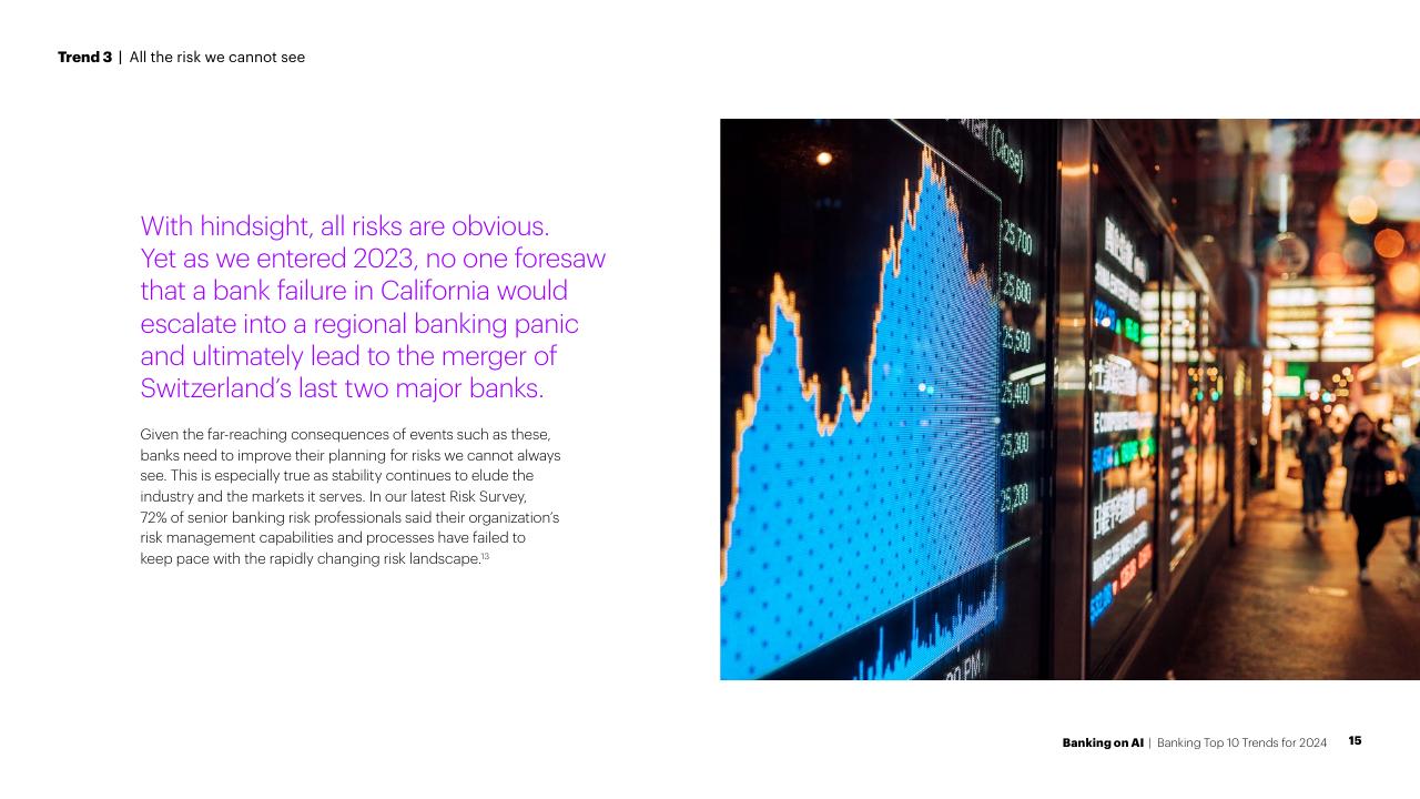 Text slide 15 from Banking On AI Banking Top 10 Trends For 2024 Accenture