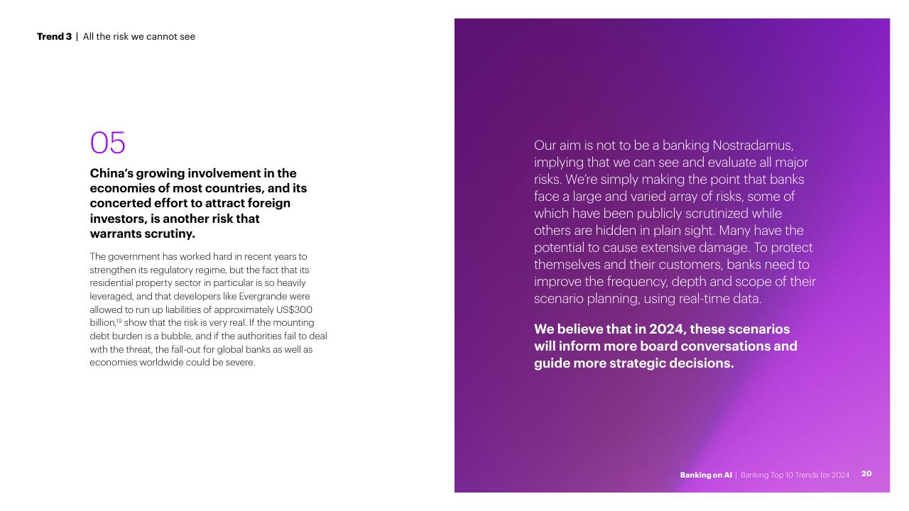 Text slide 20 from Banking On AI Banking Top 10 Trends For 2024 Accenture