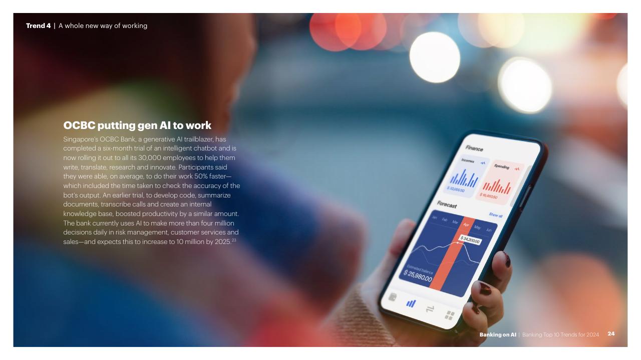 Case Study slide 24 from Banking On AI Banking Top 10 Trends For 2024 Accenture