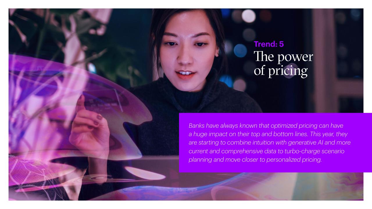 Text slide 25 from Banking On AI Banking Top 10 Trends For 2024 Accenture