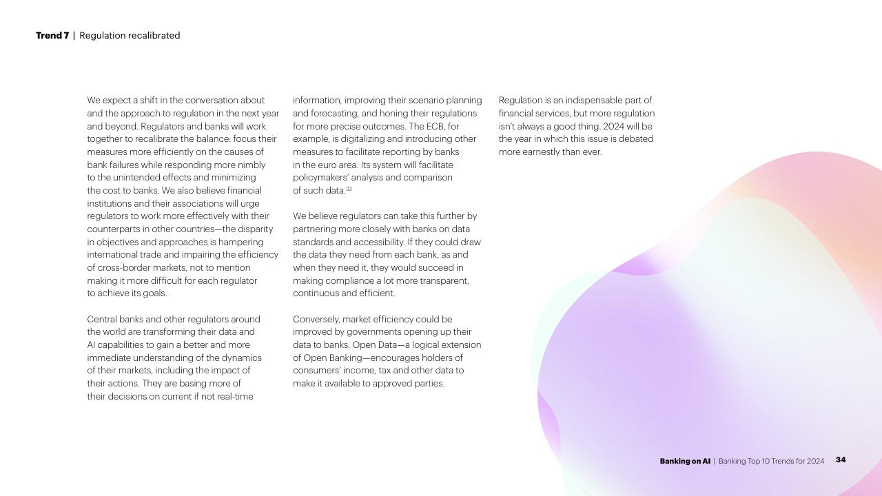 Text slide 34 from Banking On AI Banking Top 10 Trends For 2024 Accenture