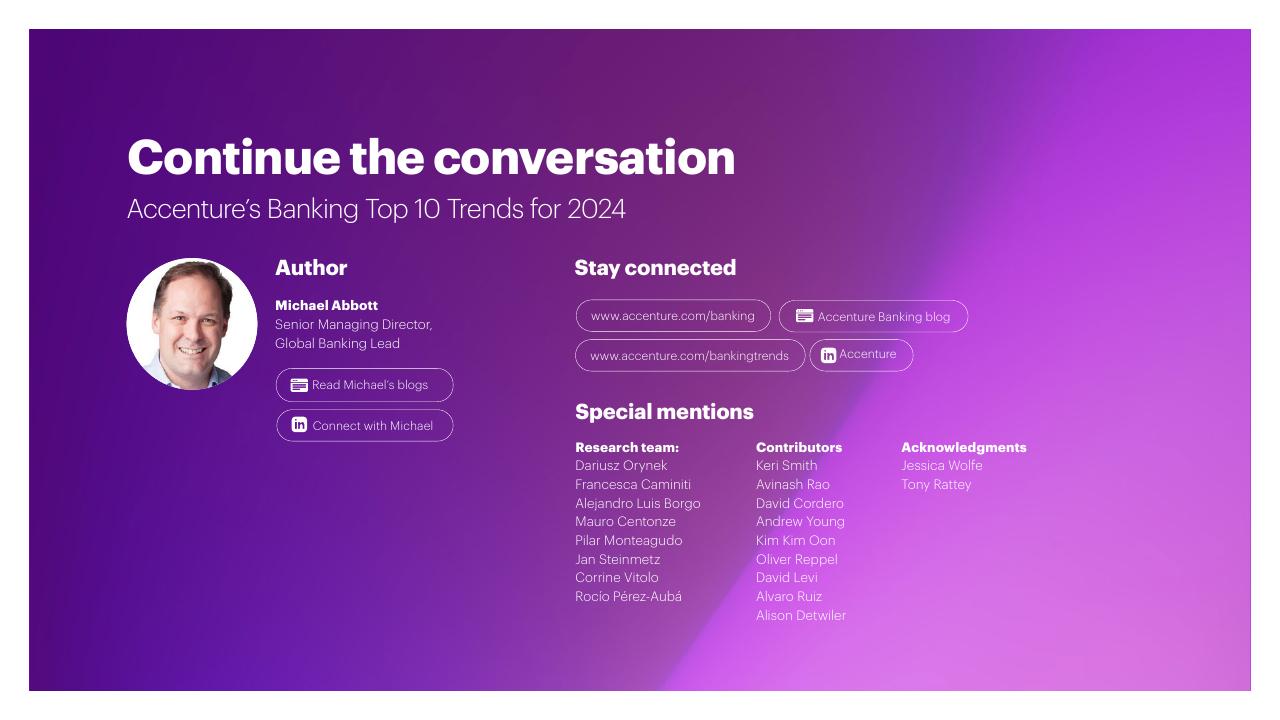 Team slide 47 from Banking On AI Banking Top 10 Trends For 2024 Accenture