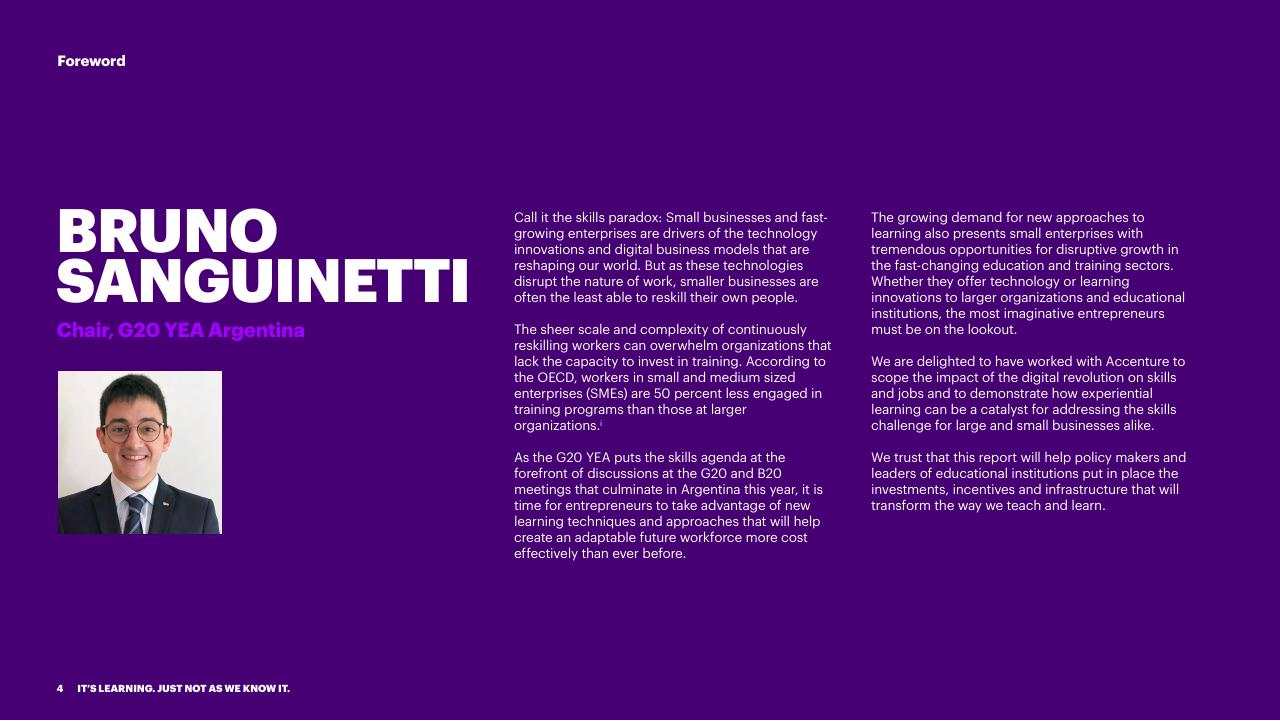 Text slide 4 from Bridging The Skills Gap In The Future Workforce Accenture