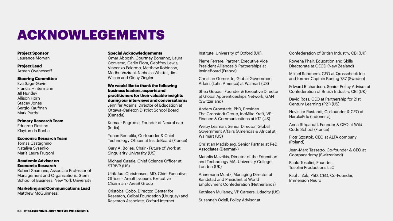 Text slide 38 from Bridging The Skills Gap In The Future Workforce Accenture