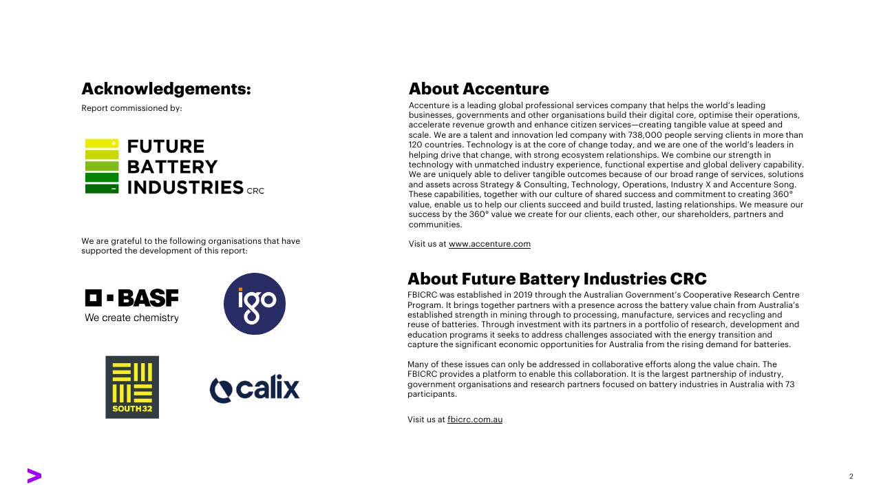 Text slide 2 from Charging Ahead Australias Battery Powered Future Accenture