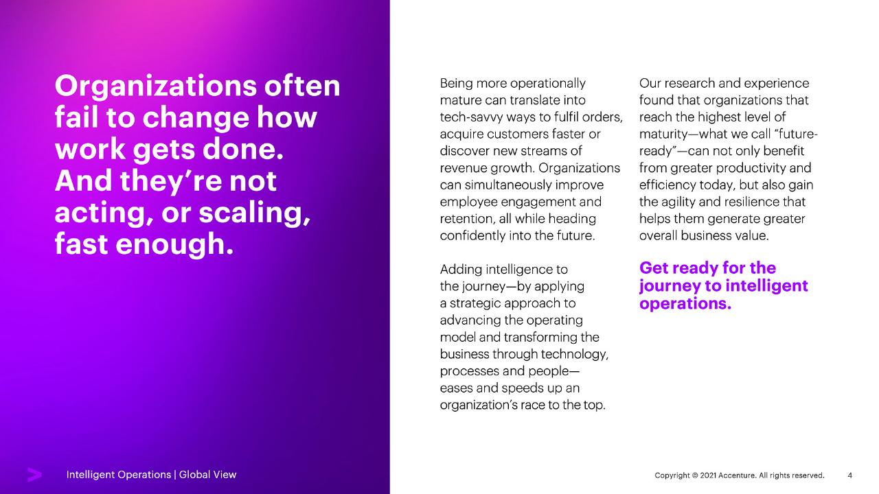 Text slide 4 from Elevate Every Decision With Intelligent Operations