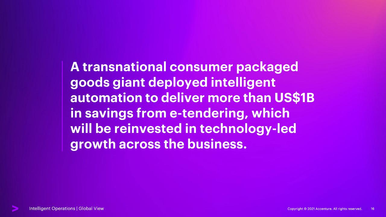 Text slide 16 from Elevate Every Decision With Intelligent Operations