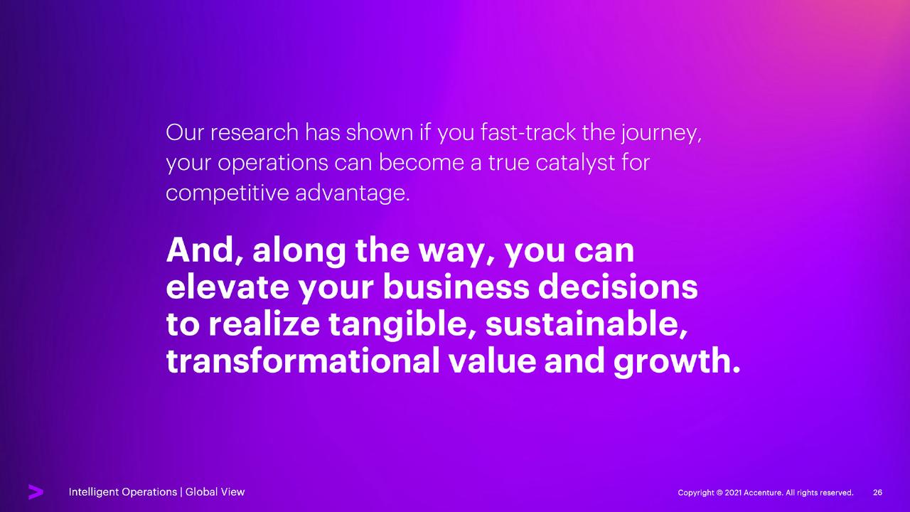 Text slide 26 from Elevate Every Decision With Intelligent Operations