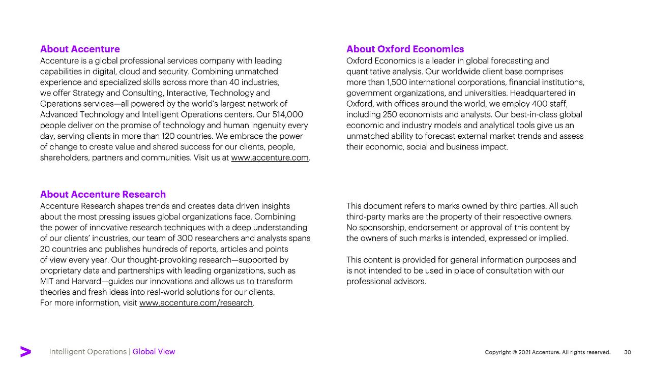 Text slide 30 from Elevate Every Decision With Intelligent Operations