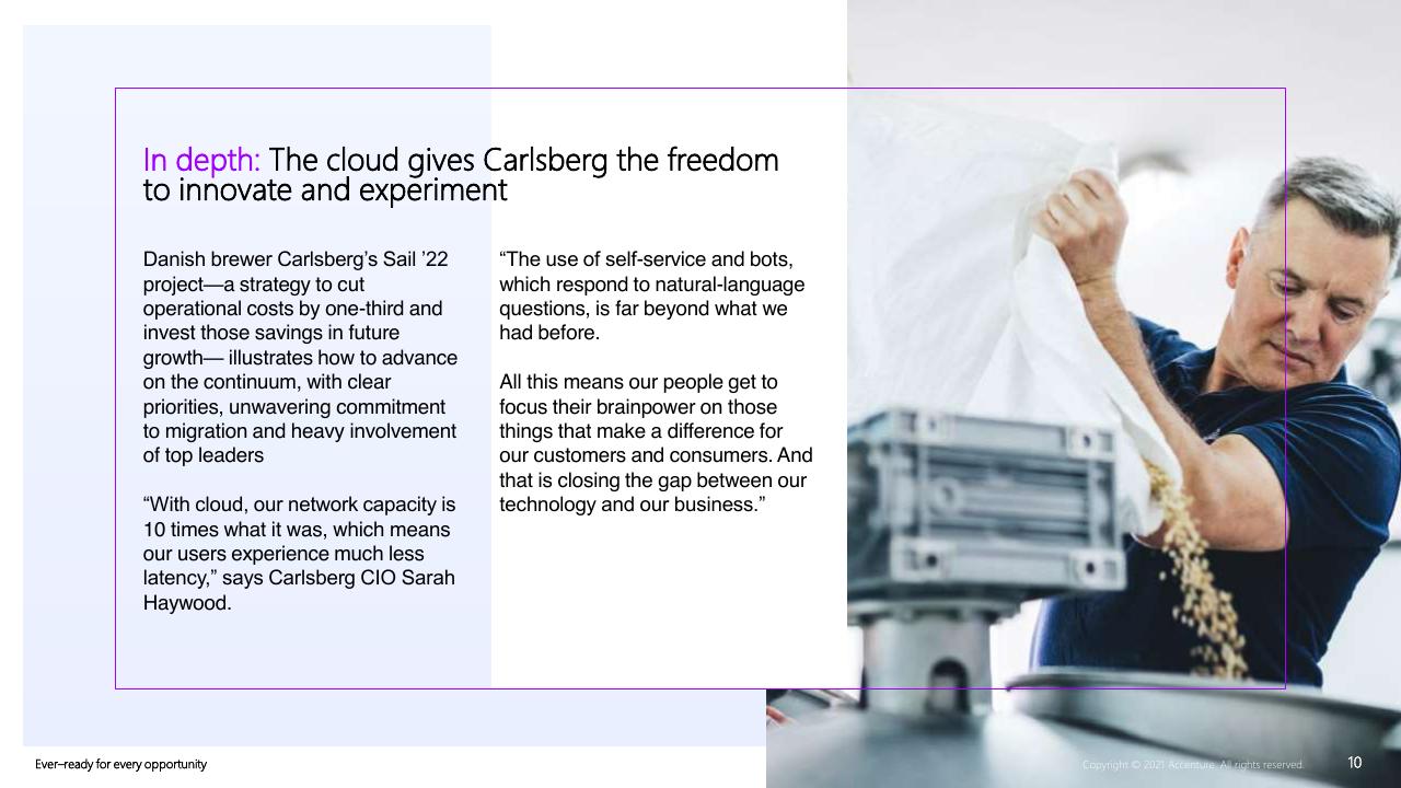 Case Study slide 10 from Everready For Every Opportunity How To Unleash Competitiveness On The Cloud Continuum