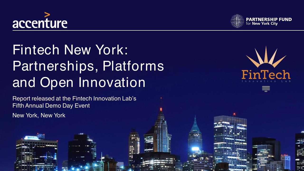Fintech New York_ Partnerships Platforms And Open Innovation consulting deck cover