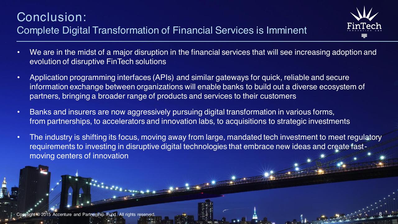 Text slide 8 from Fintech New York_ Partnerships Platforms And Open Innovation