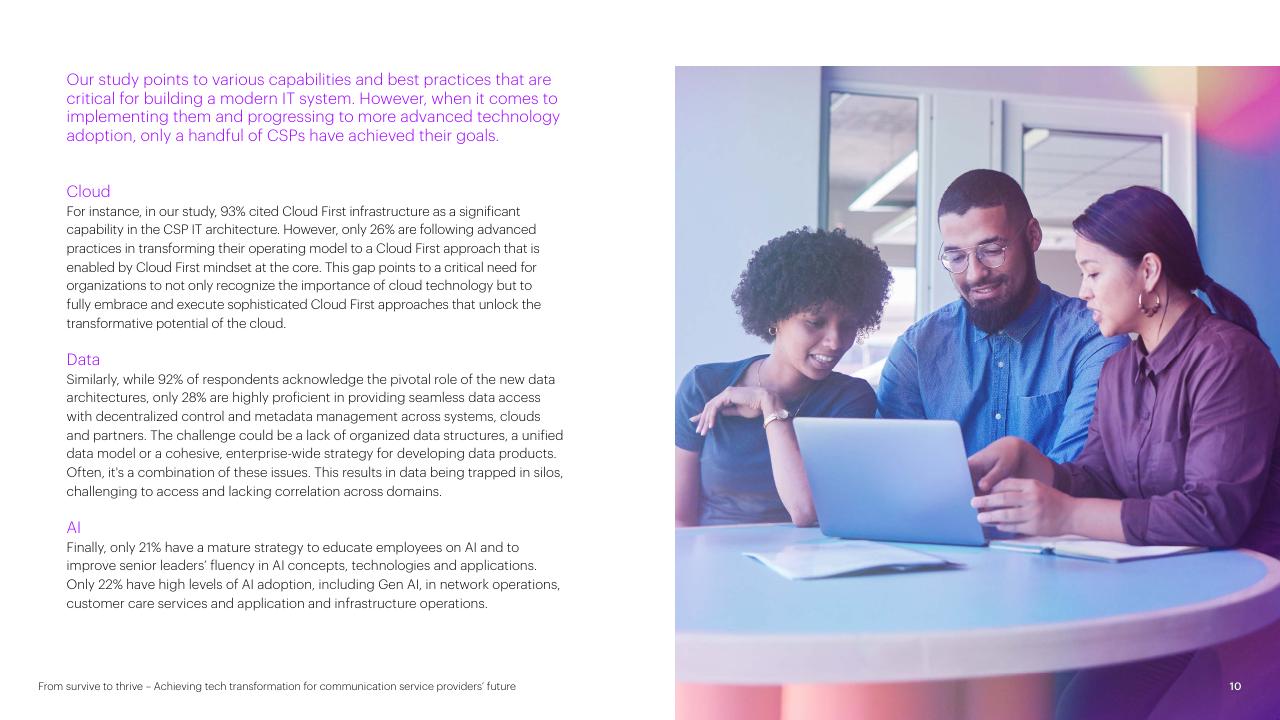 Text slide 10 from From Survive To Thrive Achieving Tech Transformation For Communication Service Providers Future Accenture