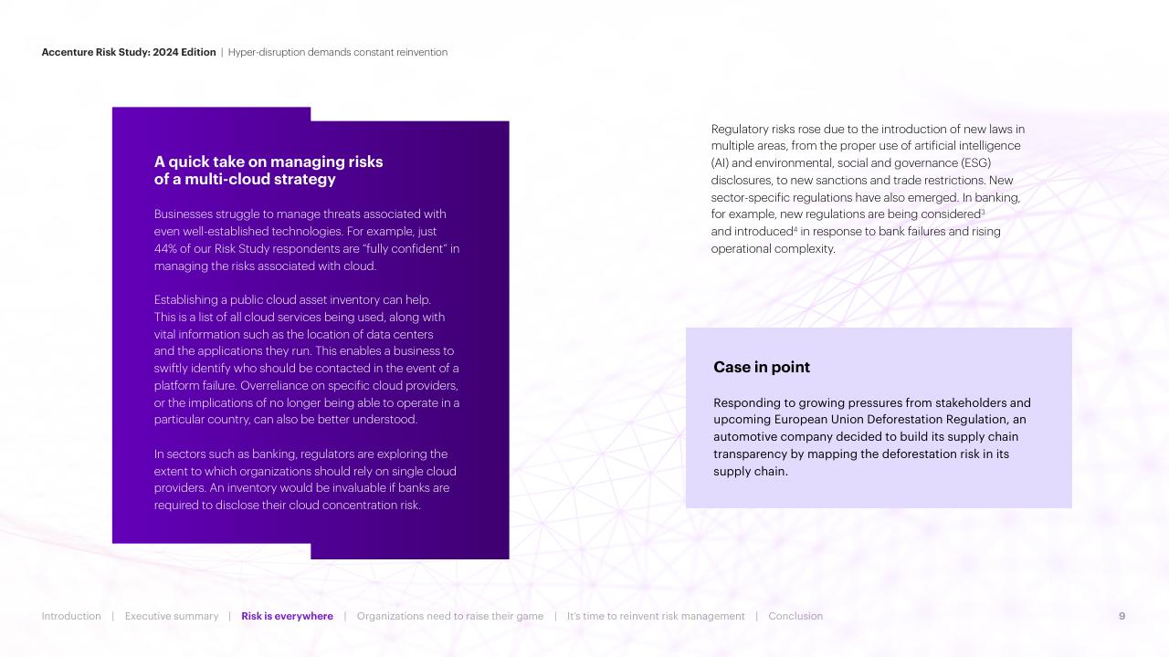 Text slide 9 from Hyper Disruption Demands Constant Reinvention Accenture