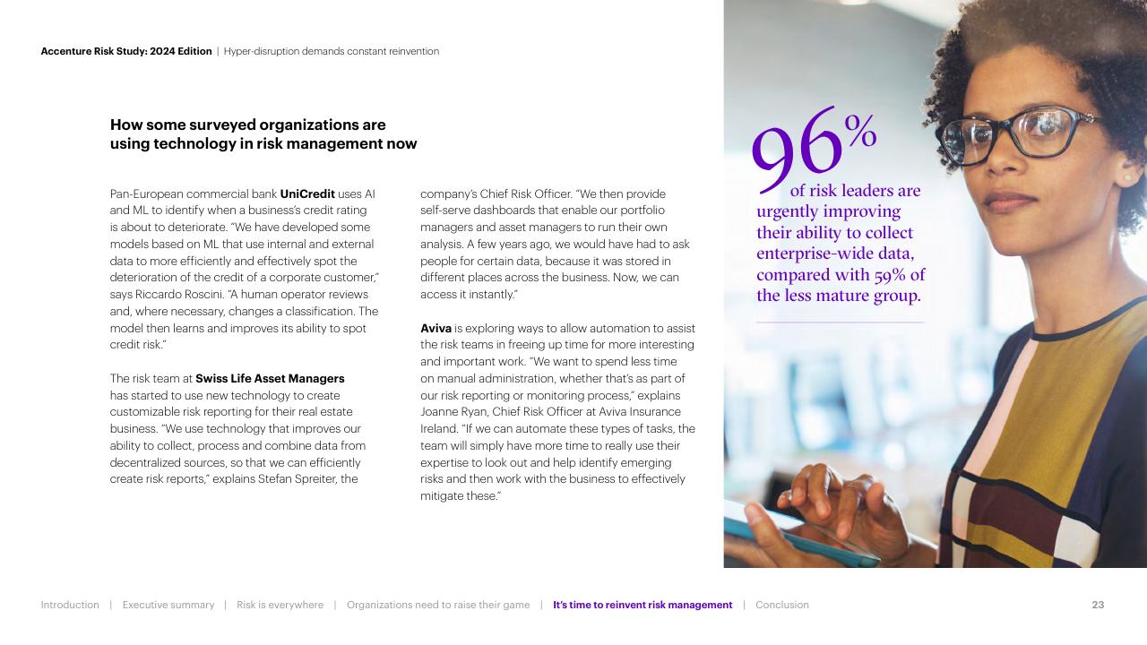 Case Study slide 23 from Hyper Disruption Demands Constant Reinvention Accenture