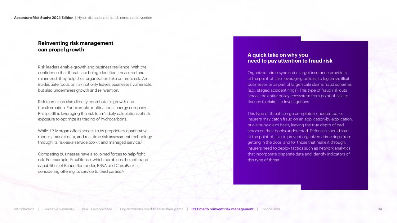 Text slide 34 from Hyper Disruption Demands Constant Reinvention Accenture