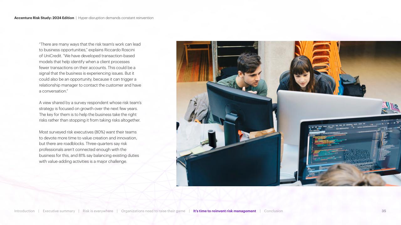 Case Study slide 35 from Hyper Disruption Demands Constant Reinvention Accenture