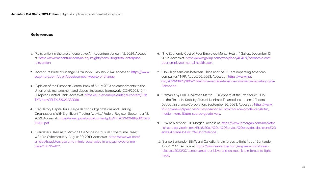 Text slide 37 from Hyper Disruption Demands Constant Reinvention Accenture