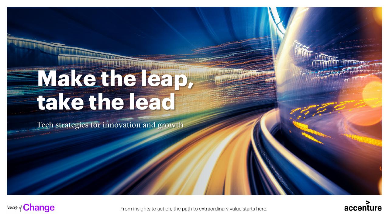 Make The Leap Take The Lead Tech Strategies For Innovation And Growth consulting deck cover