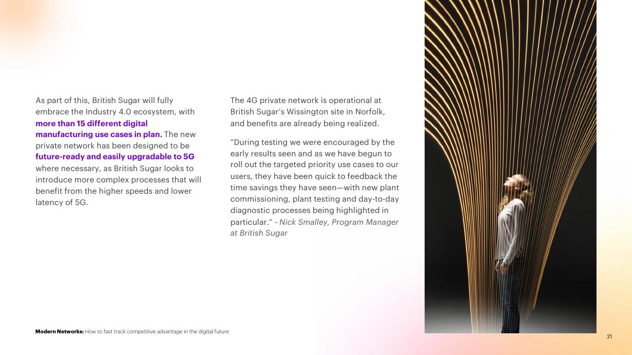 Case Study slide 21 from Modern Networks Accenture