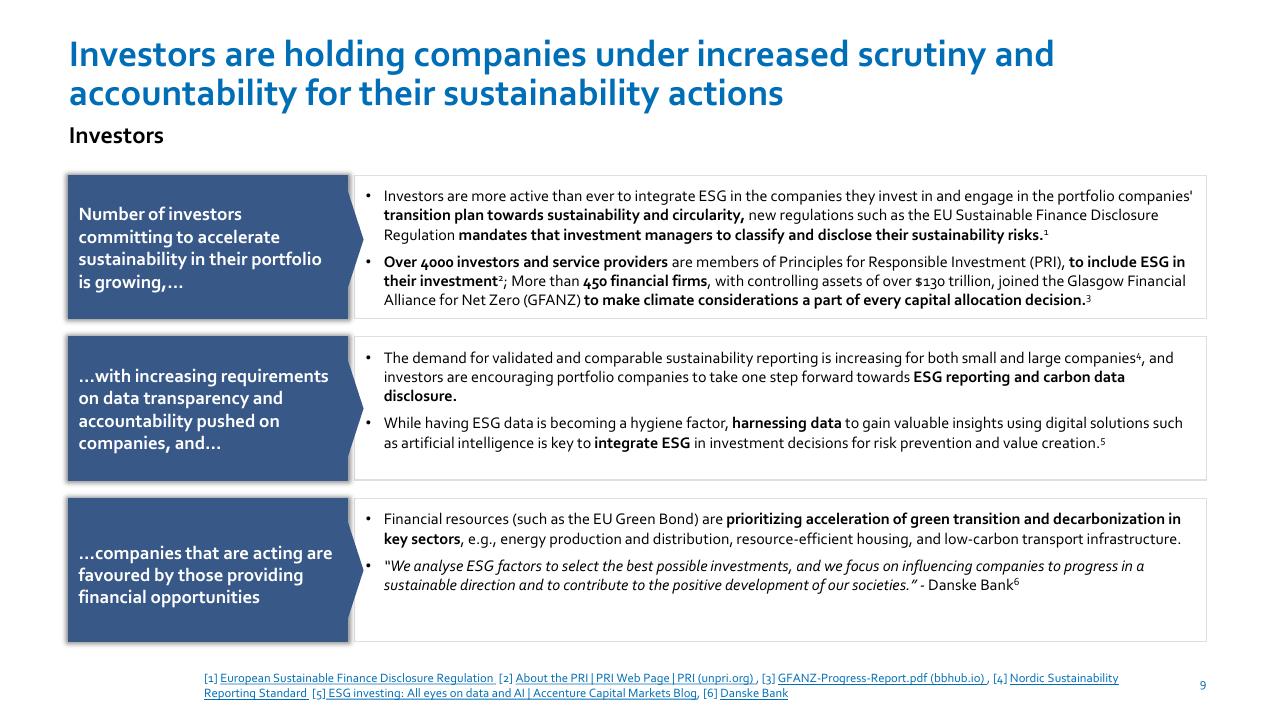 Text slide 9 from Nordic Circular Economy Playbook 20 Accenture