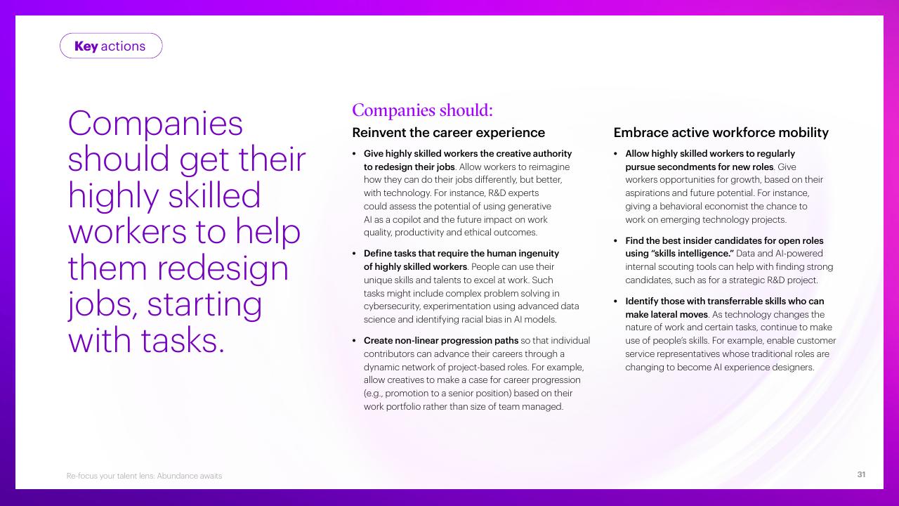 Text slide 31 from Re Focus Your Talent Lens_ Abundance Awaits Accenture