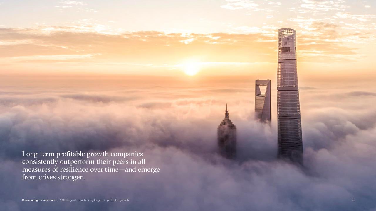 Text slide 18 from Reinventing For Resilience Accenture