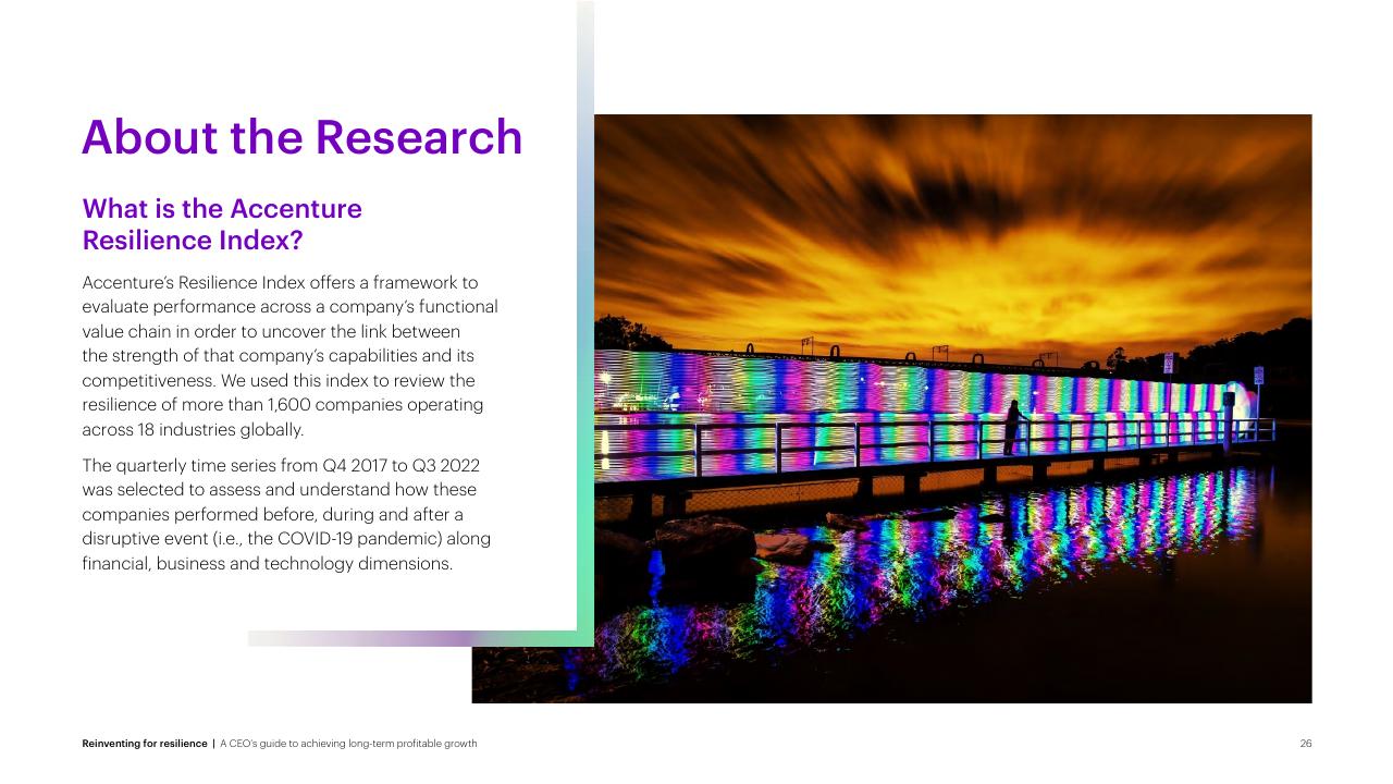 Text slide 26 from Reinventing For Resilience Accenture