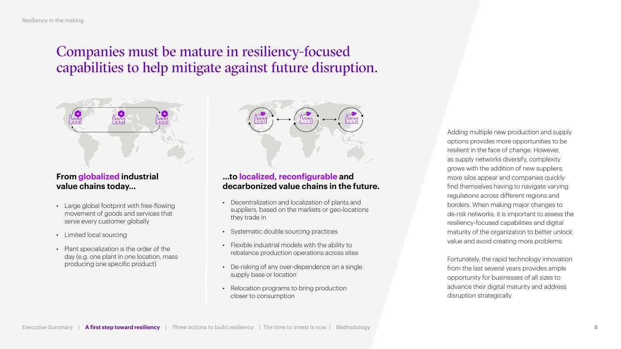 Comparison slide 8 from Resiliency In The Making Accenture