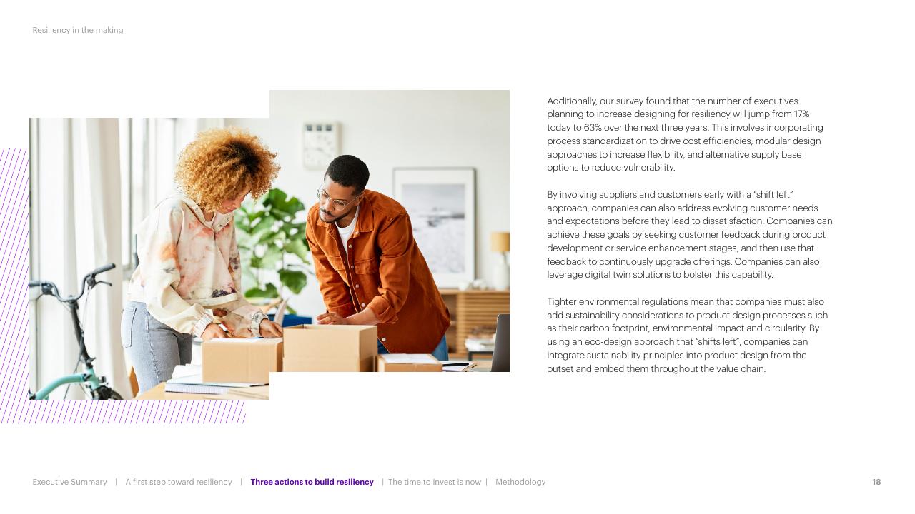 Text slide 18 from Resiliency In The Making Accenture