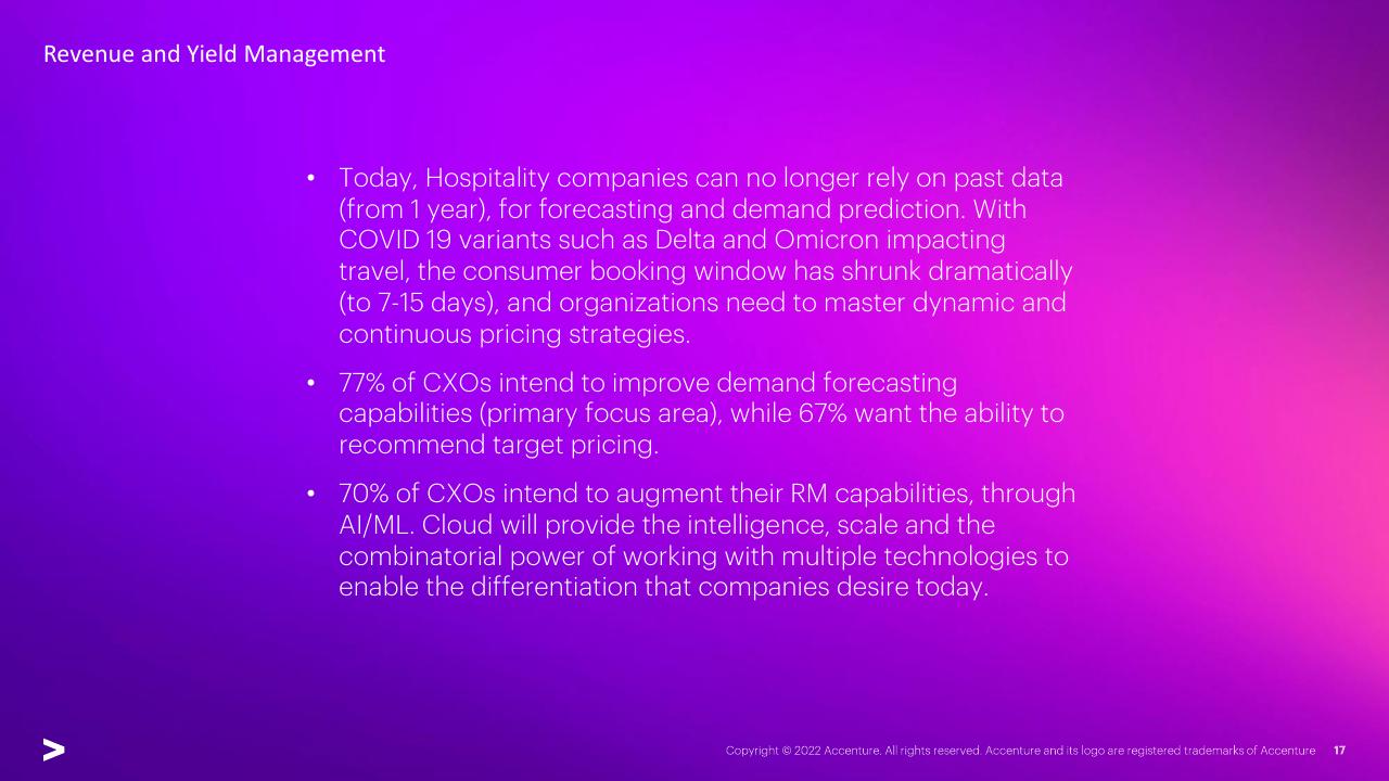 Text slide 17 from Right Cloud Mindset In Travel Survey Hotel Industry
