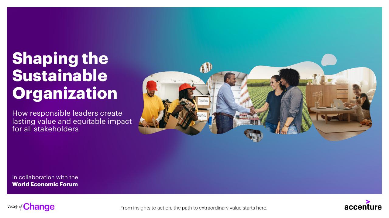 Shaping The Sustainable Organization How Responsible Leaders Create Lasting Value And Equitable Impact For All Stakeholders consulting deck cover