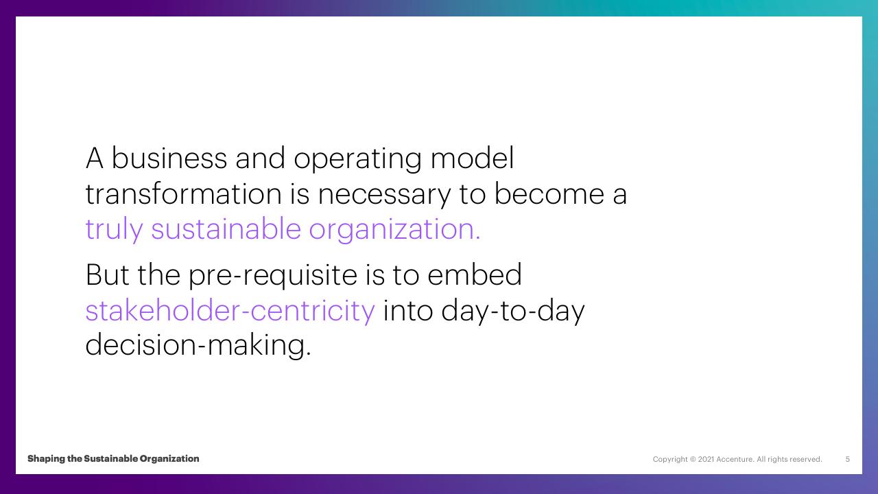 Text slide 5 from Shaping The Sustainable Organization How Responsible Leaders Create Lasting Value And Equitable Impact For All Stakeholders
