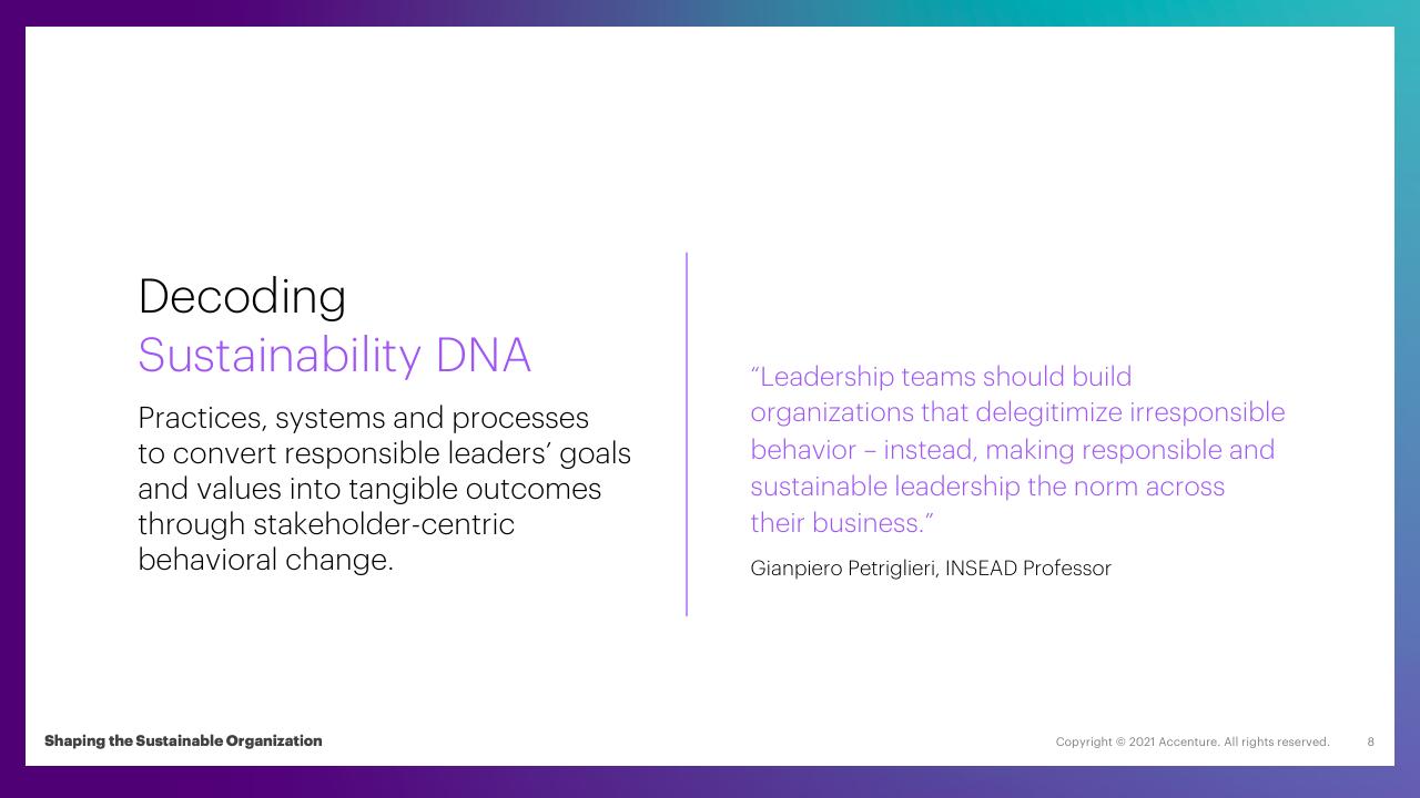 Text slide 8 from Shaping The Sustainable Organization How Responsible Leaders Create Lasting Value And Equitable Impact For All Stakeholders