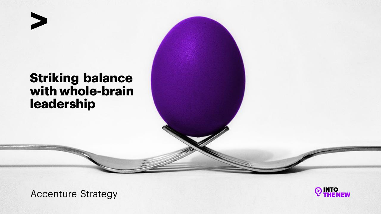 Striking Balance With Whole Brain Leadership consulting deck cover