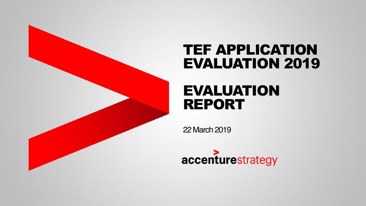 Tef Application Evaluation 2019 Accenture consulting deck cover