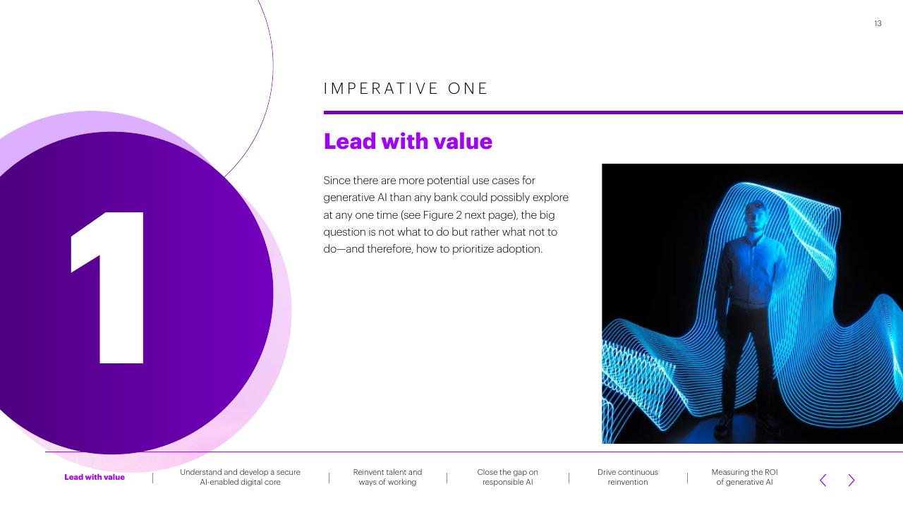 Section Divider slide 13 from The Age Of Ai_ Bankings New Reality Accenture