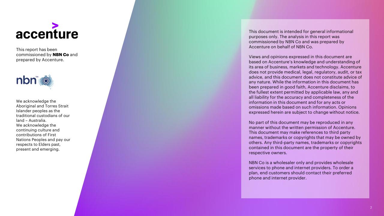 Text slide 2 from The Economic And Social Impact Of Investment In The Nbn Network Methodology Report Accenture