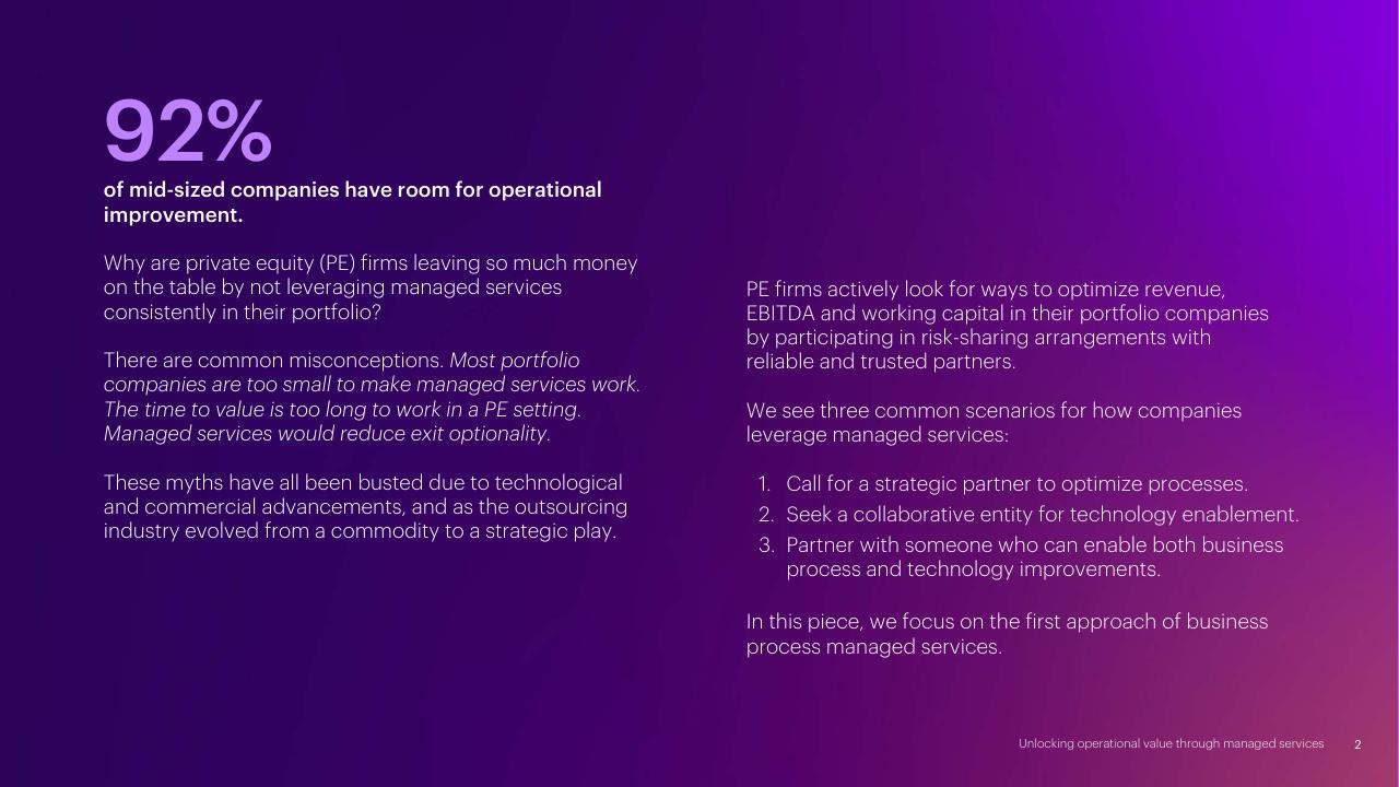 Text slide 2 from The Evolving Private Equity Playbook Accenture