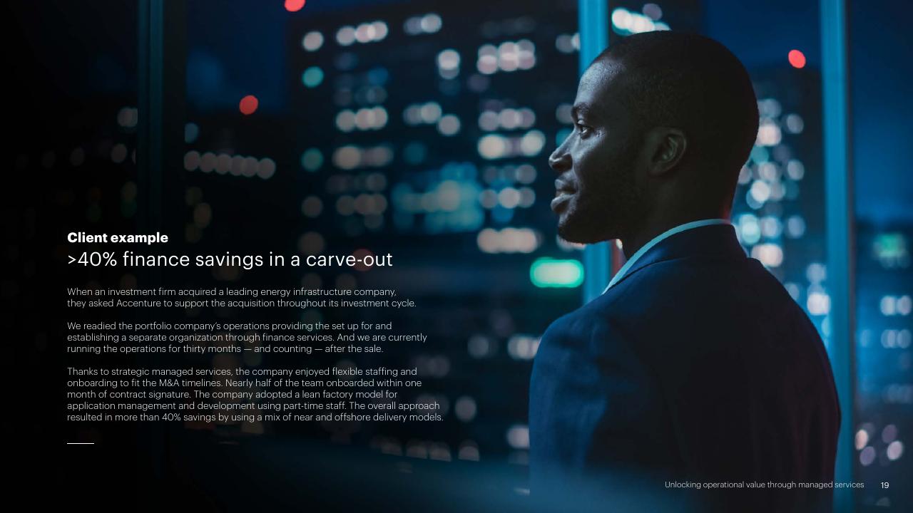Case Study slide 19 from The Evolving Private Equity Playbook Accenture
