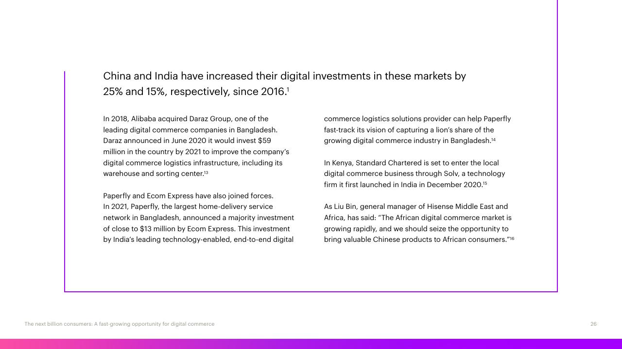 Text slide 26 from The Next Billion Consumers Accenture