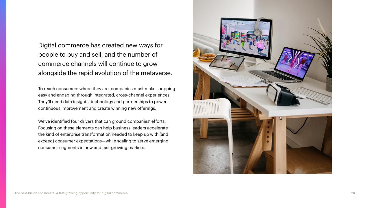 Text slide 28 from The Next Billion Consumers Accenture