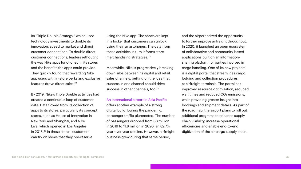 Text slide 35 from The Next Billion Consumers Accenture
