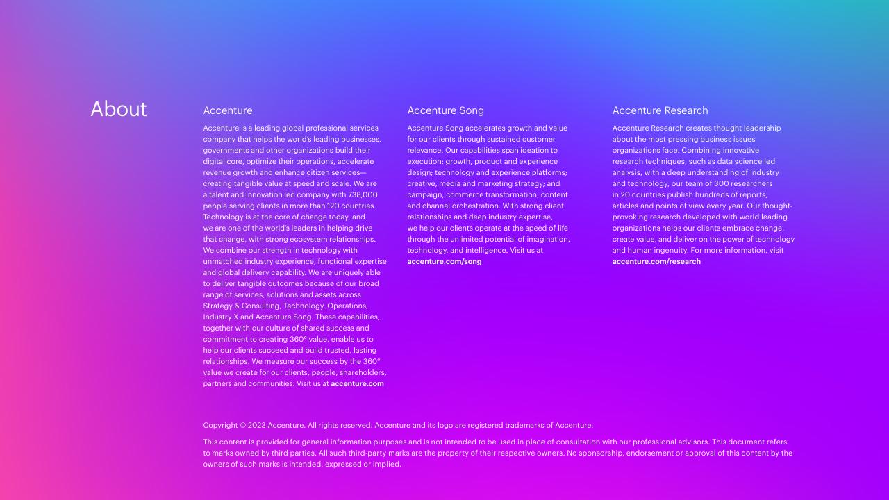 Text slide 46 from The Next Billion Consumers Accenture