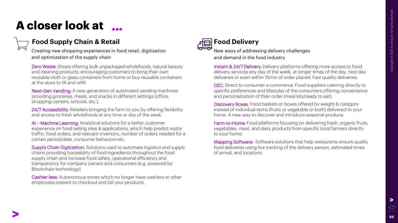 Comparison slide 53 from The Swiss Foodtech Ecosystem 2021 Accenture