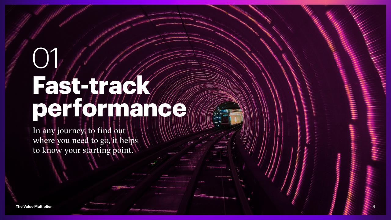 Section Divider slide 4 from The Value Multiplier_ Intelligent Operations Maturity Accenture