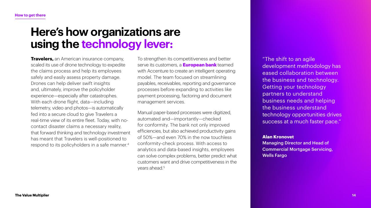 Case Study slide 14 from The Value Multiplier_ Intelligent Operations Maturity Accenture