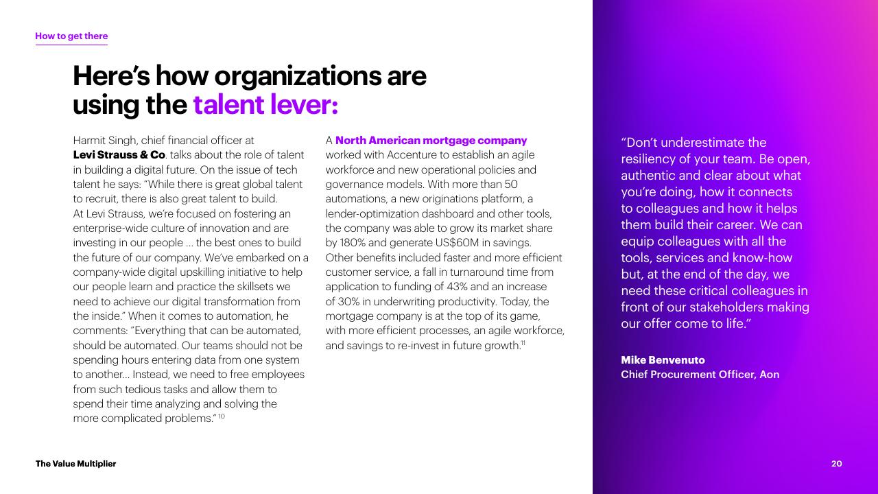 Case Study slide 20 from The Value Multiplier_ Intelligent Operations Maturity Accenture
