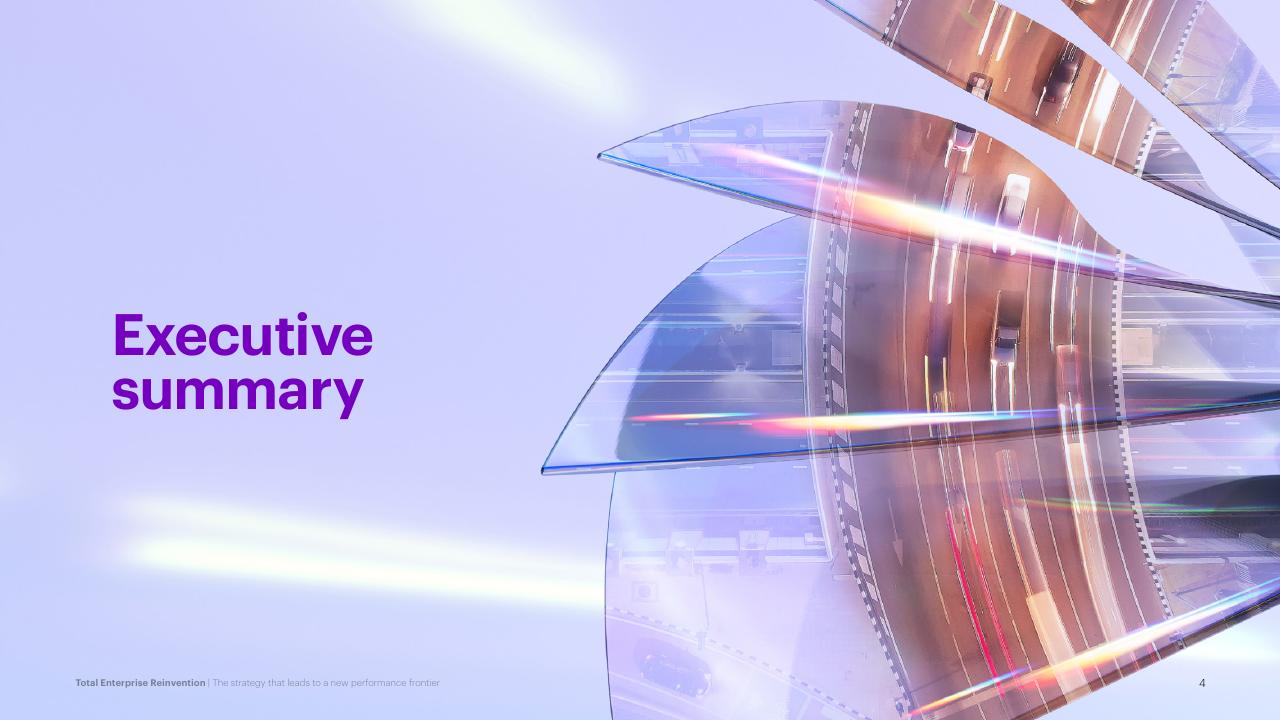 Section Divider slide 4 from Total Enterprise Reinvention Accenture